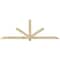 Ekena Millwork Kennewick Rough Sawn Timber Gable Bracket, Douglas Fir, 96"W x 32"H x 2"D x 4"F, 8/12 Pitch GBW096X32X0204KEN00RDF - alternate 1